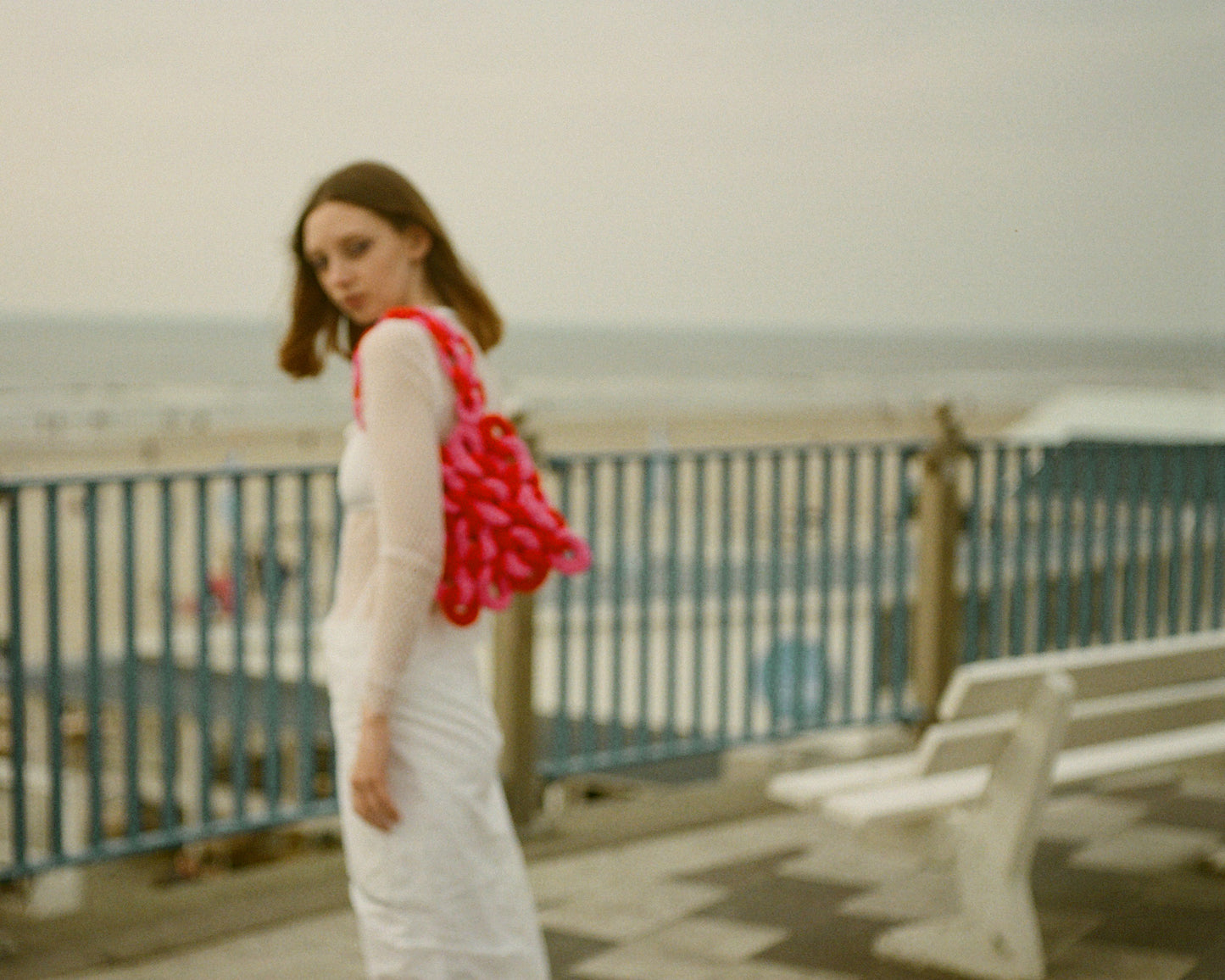 Pink and Red Loop Bag